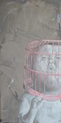 Caged person;